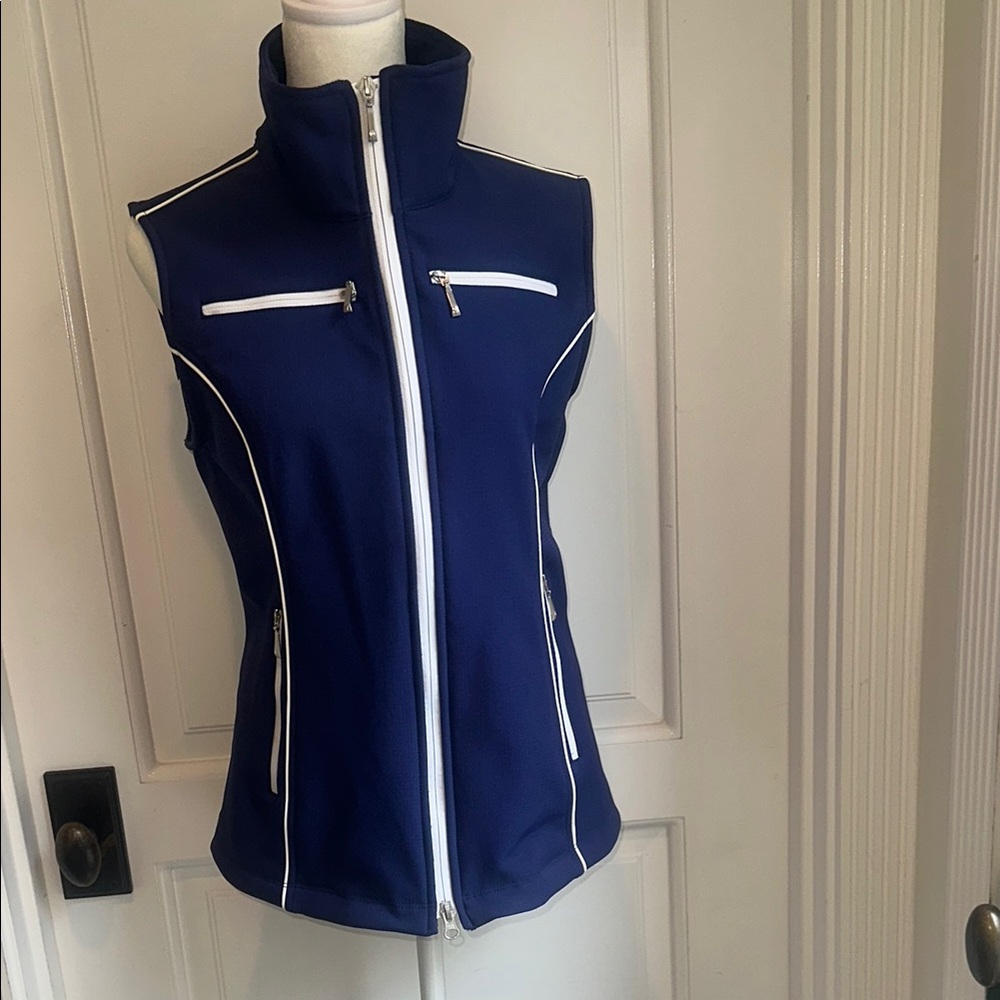 Jofit Blue Athletic Vest with High Collar